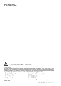 ISO 21422:2018 ISO 21422:2018 - Lait, produits laitiers, formules infantiles et produits nutritionnels pour adultes — Détermination de la teneur en chlorures — Méthode par titrage potentiométrique
Released:3/12/2021 - Page 2 preview