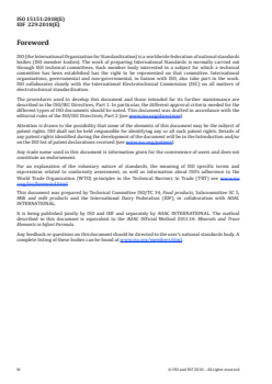 ISO 15151:2018 ISO 15151:2018 - Milk, milk products, infant formula and adult nutritionals — Determination of minerals and trace elements — Inductively coupled plasma atomic emission spectrometry (ICP-AES) method
Released:11/19/2018 - Page 4 preview