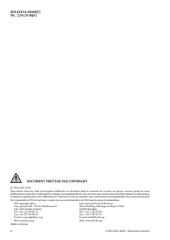 ISO 15151:2018 ISO 15151:2018 - Lait, produits laitiers, formules infantiles et produits nutritionnels pour adultes — Détermination de la teneur en minéraux et en oligo-éléments — Méthode par spectrométrie d'émission atomique avec plasma induit par haute fréquence (ICP-AES)
Released:12/7/2018 - Page 2 preview