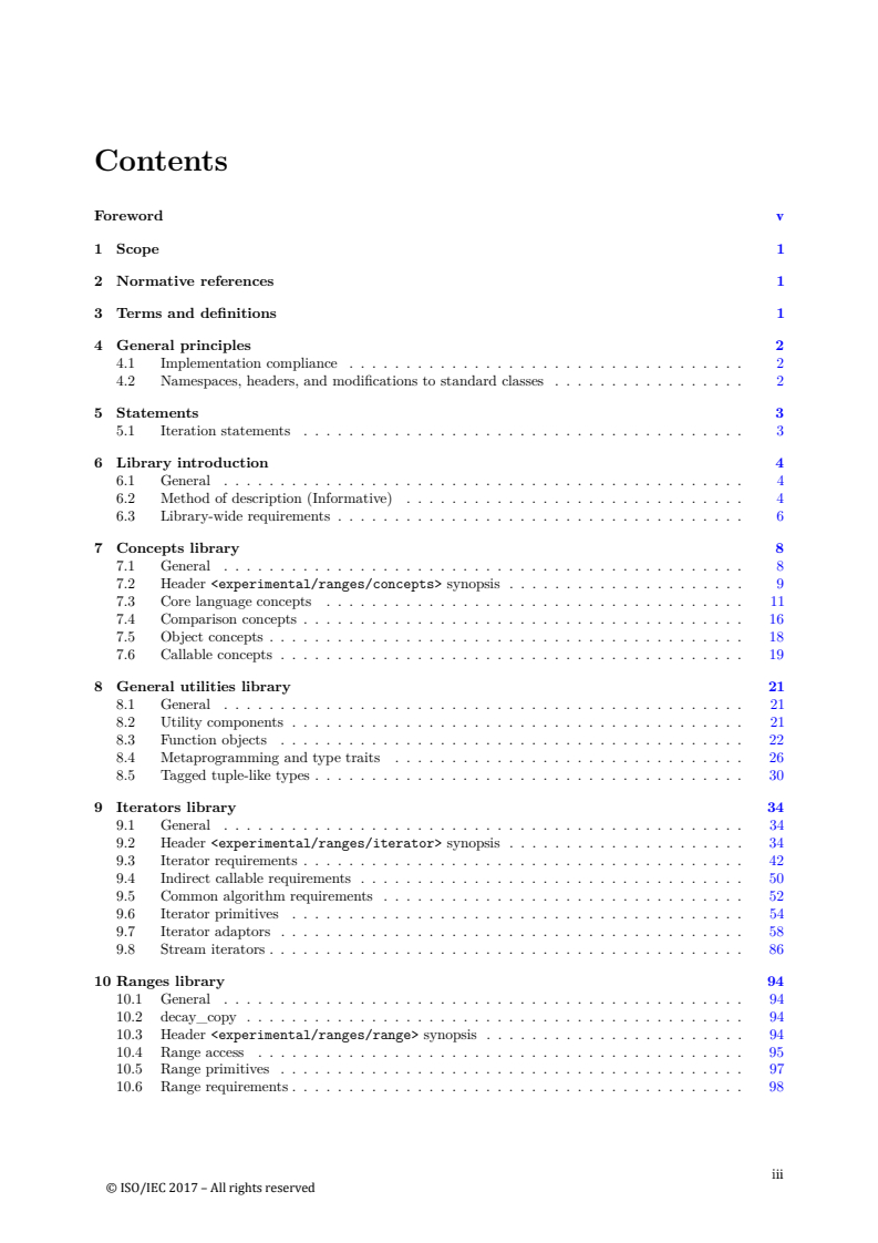 ISO/IEC TS 21425:2017 - Programming languages — C++ Extensions for ranges
Released:12/4/2017