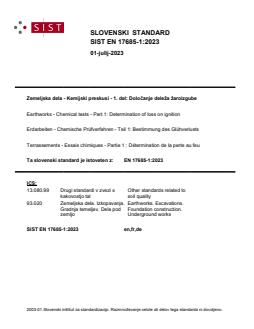 EN 17685-1:2023 - Page 1 preview