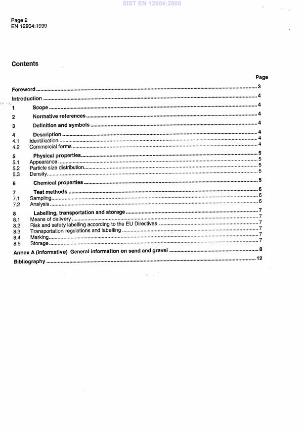 EN 12904:1999 EN 12904:2000 - Page 4 preview