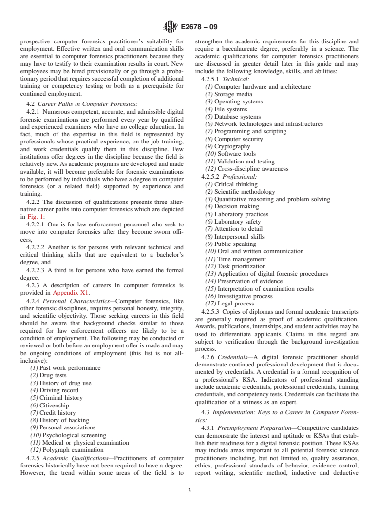 ASTM E2678-09 - Standard Guide for Education and Training in Computer Forensics