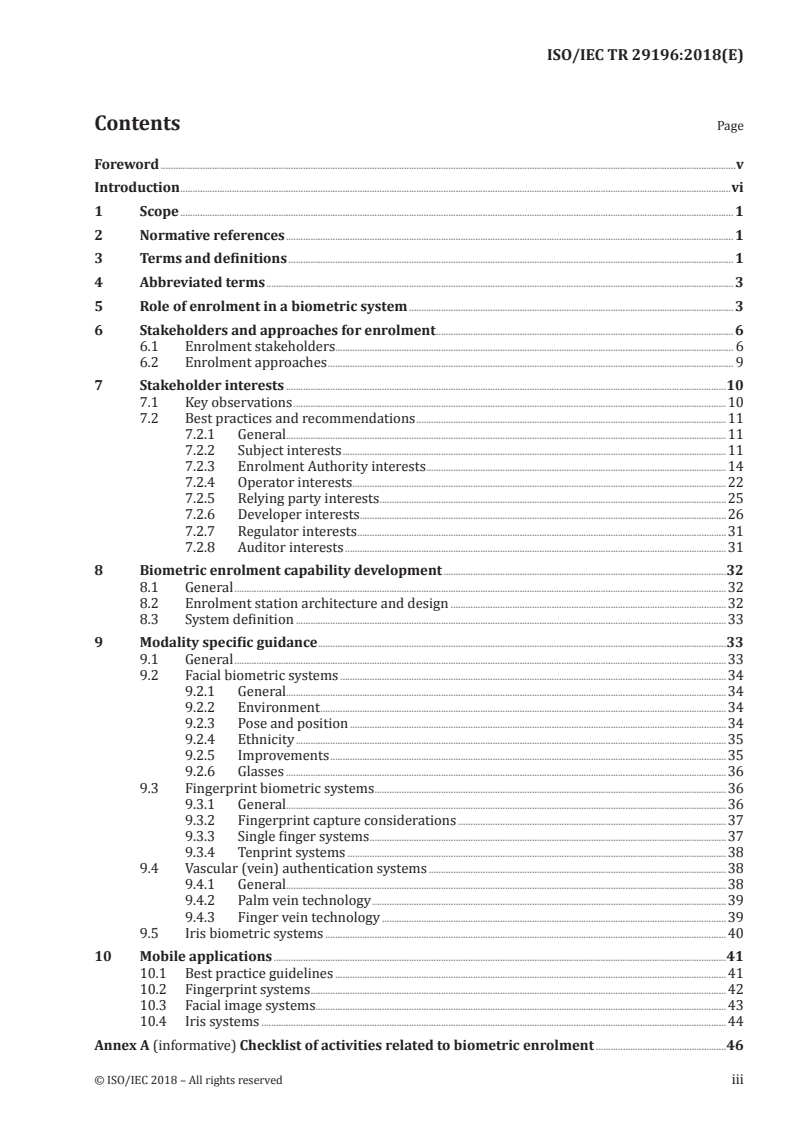 ISO/IEC TR 29196:2018 ISO/IEC TR 29196:2018 - Information technology — Guidance for biometric enrolment
Released:5/18/2018