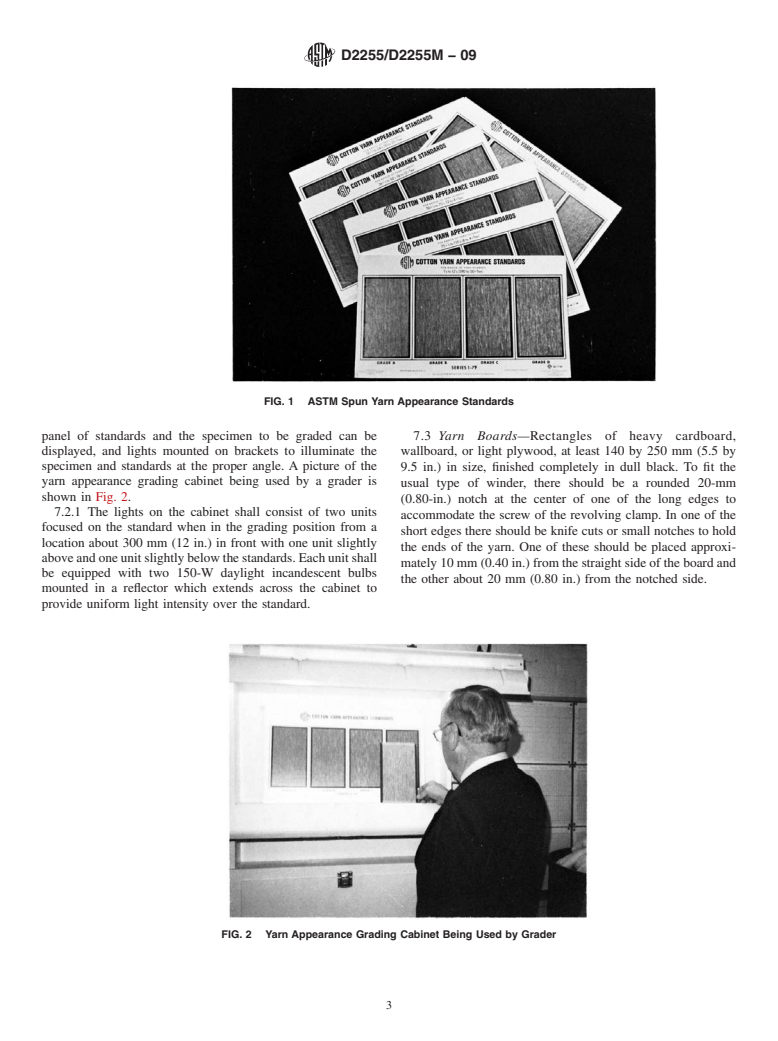 ASTM D2255/D2255M-09 - Standard Test Method for Grading Spun Yarns for Appearance