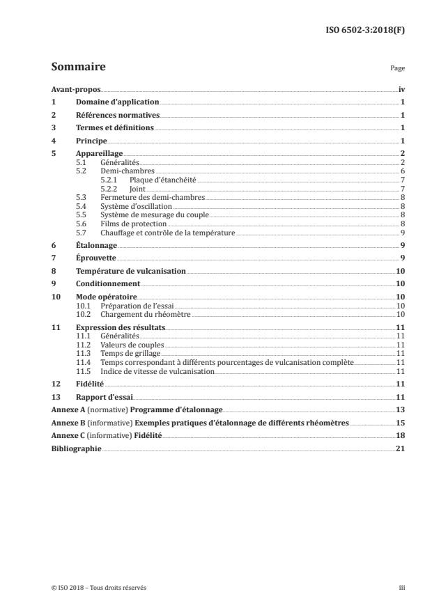 ISO 6502-3:2018 - Caoutchouc -- Mesure des caractéristiques de vulcanisation a l'aide de rhéometres