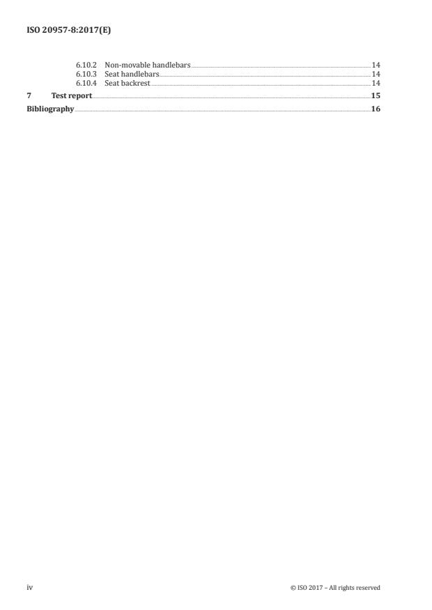ISO 20957-8:2017 ISO 20957-8:2017 - Stationary training equipment - Page 4 preview