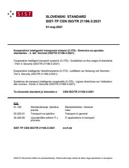 TP CEN ISO/TR 21186-3:2021 - BARVE - Page 1 preview