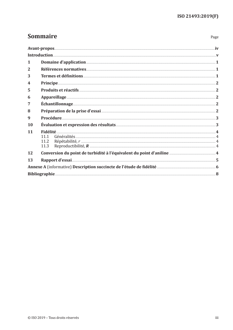 ISO 21493:2019 - Produits pétroliers — Détermination du point de turbidité et d'un équivalent du point d'aniline
Released:2/26/2020