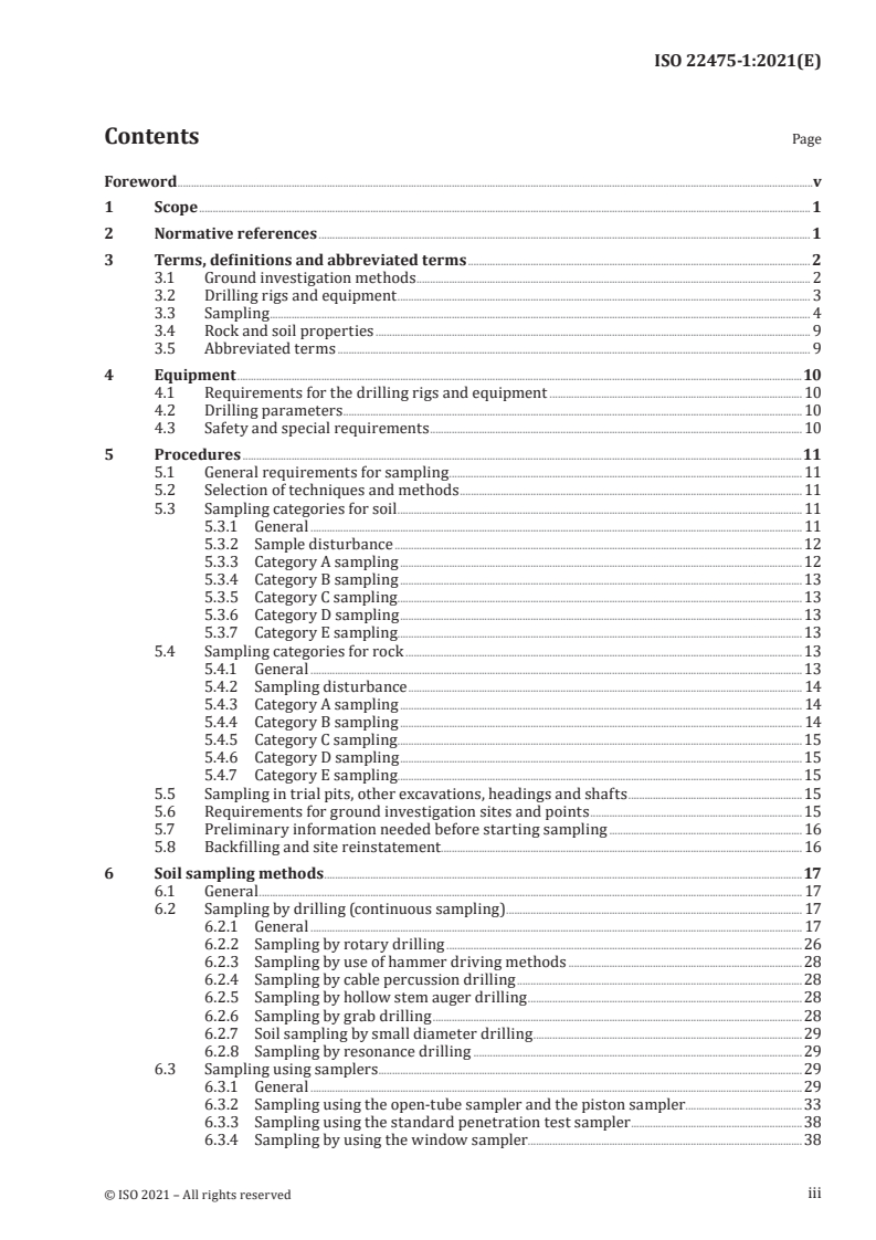 ISO 22475-1:2021 - Geotechnical investigation and testing — Sampling methods and groundwater measurements — Part 1: Technical principles for the sampling of soil, rock and groundwater
Released:10/5/2021
