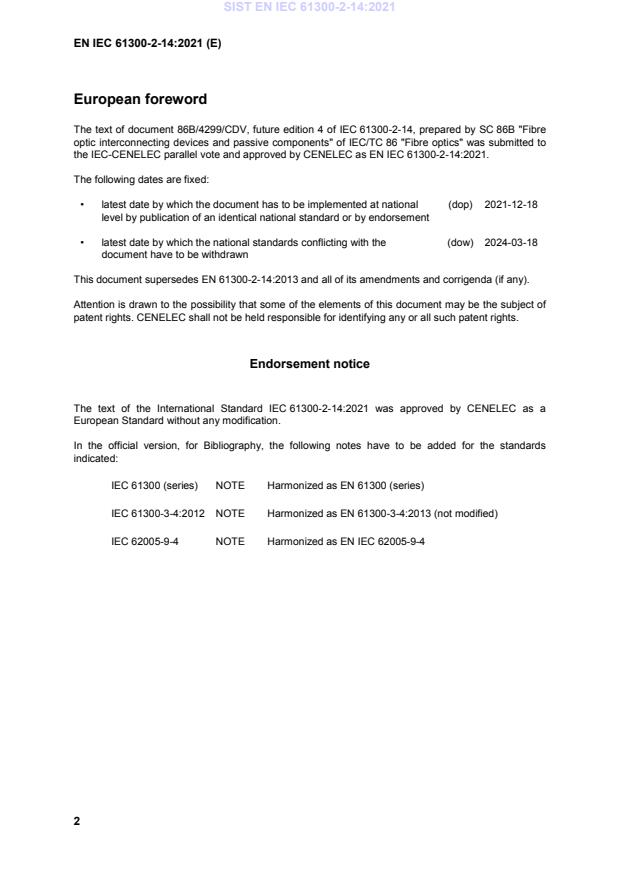 EN IEC 61300-2-14:2021 EN IEC 61300-2-14:2021 - Page 4 preview