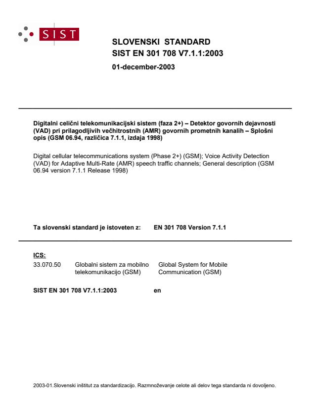SIST EN 301 708 V7.1.1:2003