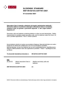 SIST EN 62133-2:2017/A1:2021 - Page 1 preview
