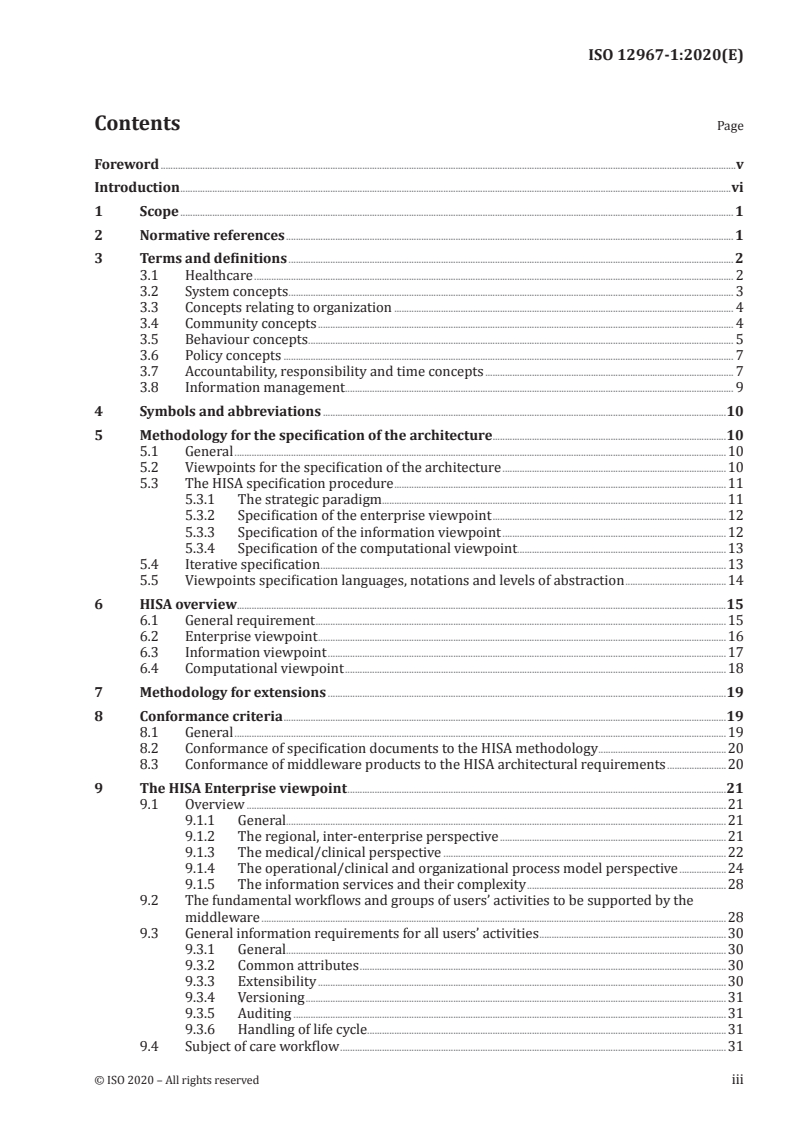 ISO 12967-1:2020 - Health informatics — Service architecture (HISA) — Part 1: Enterprise viewpoint
Released:11/6/2020