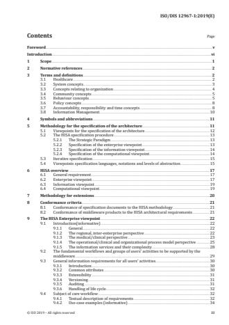 ISO/PRF 12967-1:Version 24-apr-2020 - Health informatics -- Service architecture (HISA)