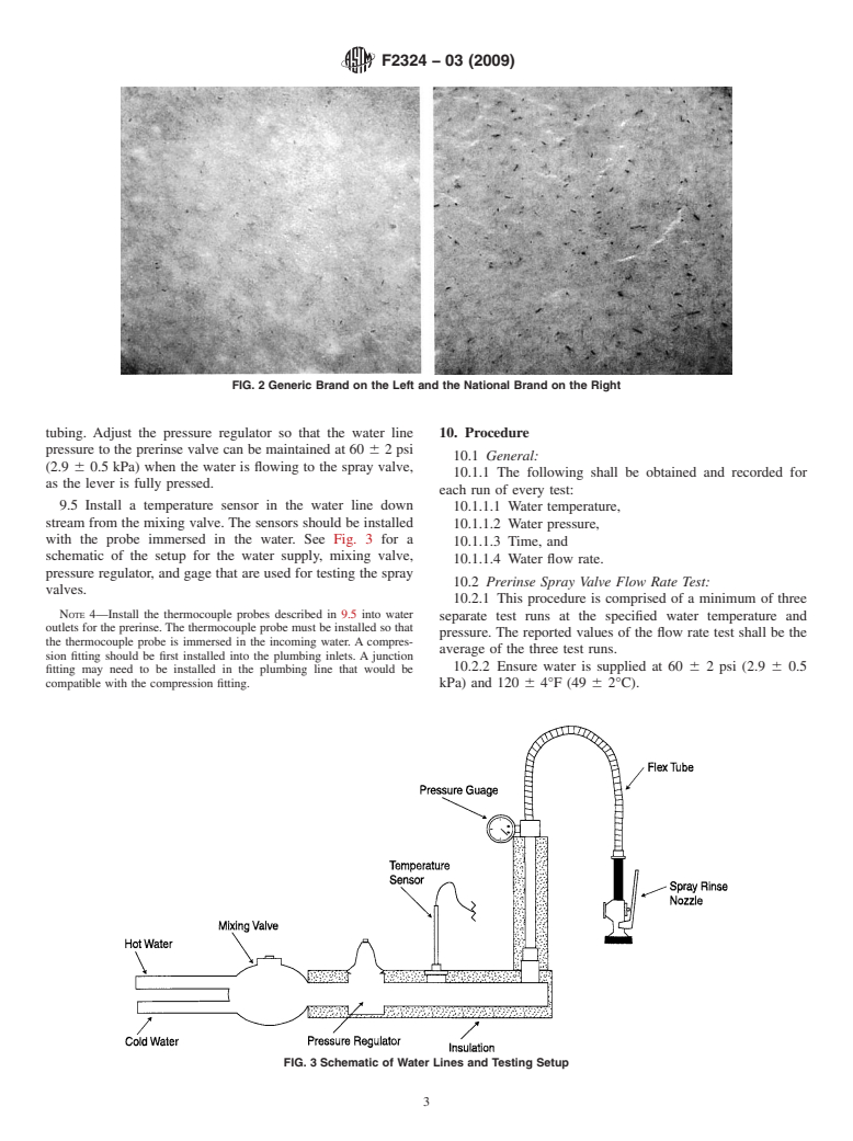 ASTM F2324-03(2009) - Standard Test Method for Prerinse Spray Valves