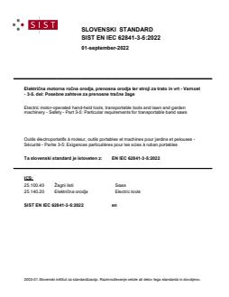 EN IEC 62841-3-5:2022 - Page 1 preview