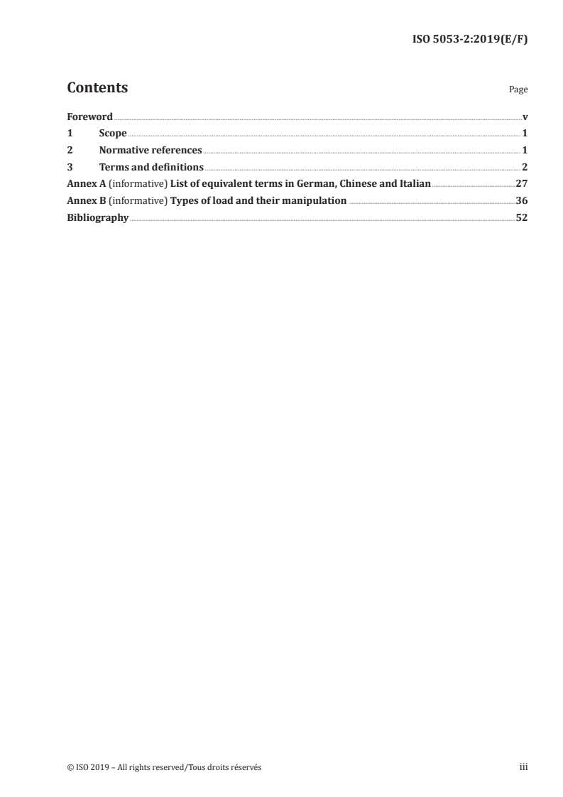 ISO 5053-2:2019 - Industrial trucks — Vocabulary — Part 2: Fork arms and attachments
Released:11/5/2019