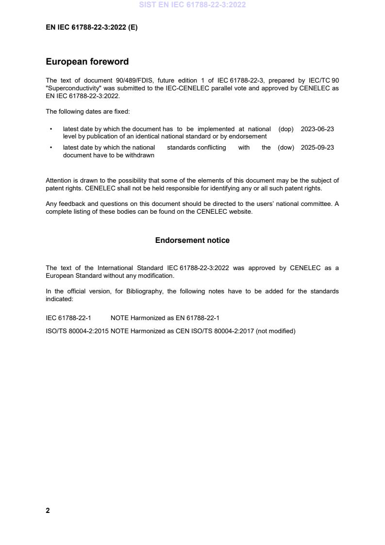 SIST EN IEC 61788-22-3:2022 SIST EN IEC 61788-22-3:2022 - BARVE - Page 4 preview