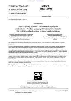 oSIST prEN 16904:2022 - BARVE - Page 3 preview