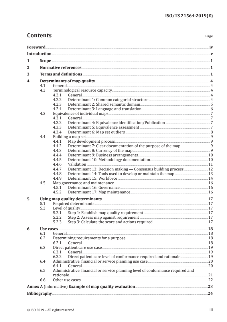 ISO/TS 21564:2019 - Health Informatics — Terminology resource map quality measures (MapQual)
Released:6/18/2019