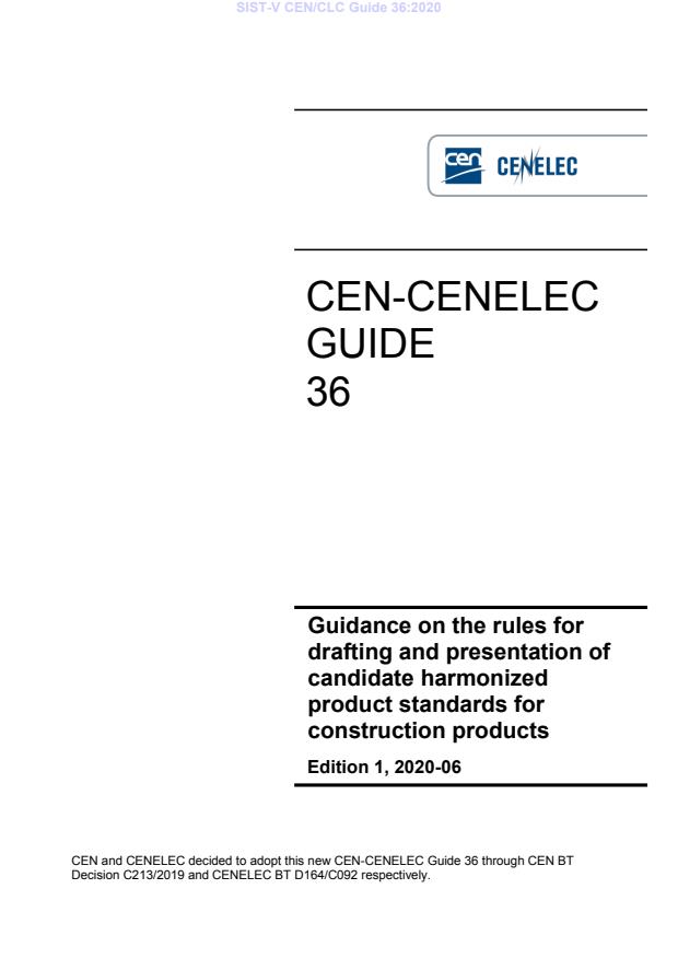 V CEN/CLC Guide 36:2020
