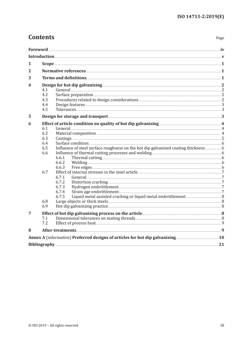 ISO 14713-2:2019 - Zinc coatings — Guidelines and recommendations for the protection against corrosion of iron and steel in structures — Part 2: Hot dip galvanizing
Released:10/31/2019