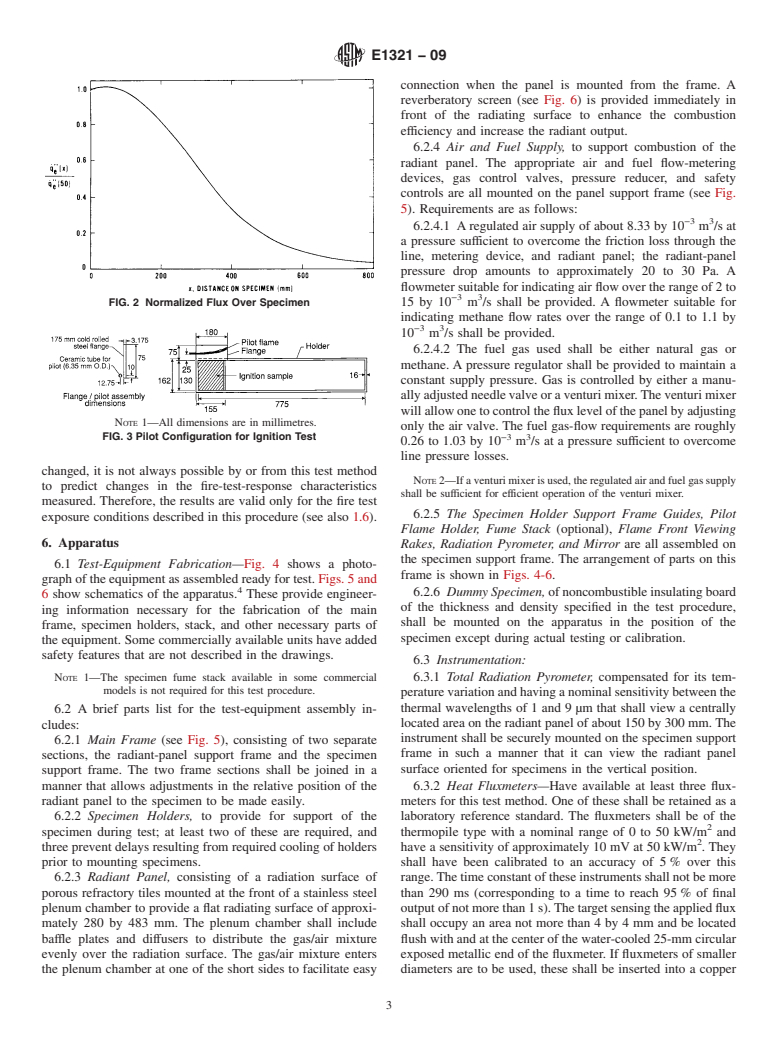 ASTM E1321-09 - Standard Test Method for Determining Material Ignition and Flame Spread Properties