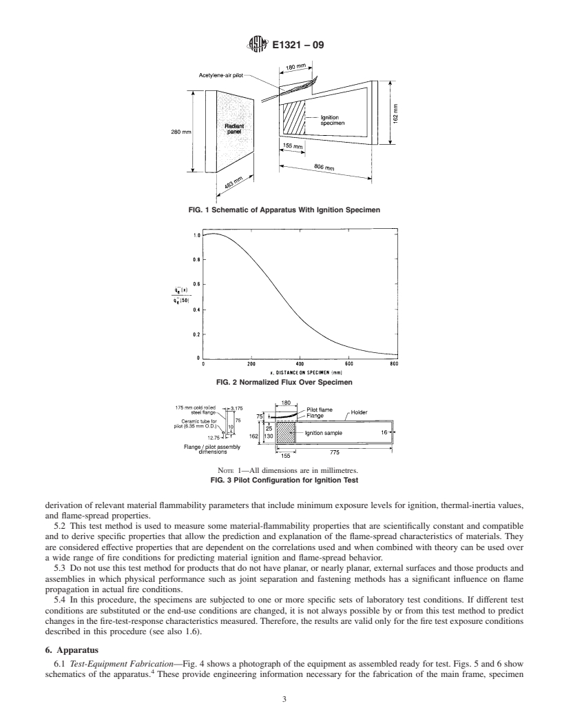 REDLINE ASTM E1321-09 - Standard Test Method for Determining Material Ignition and Flame Spread Properties