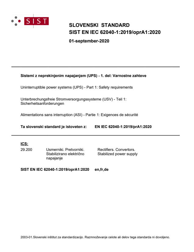 EN IEC 62040-1:2019/oprA1:2020