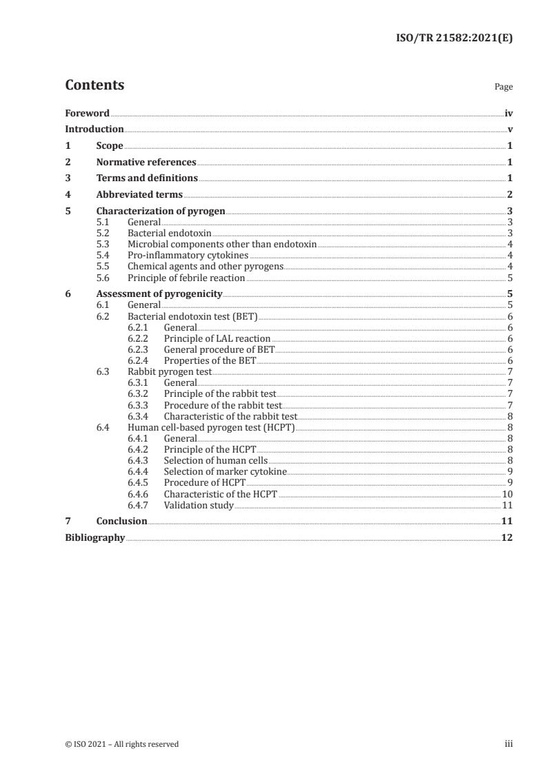 ISO/TR 21582:2021 - Pyrogenicity — Principles and methods for pyrogen testing of medical devices
Released:7/12/2021