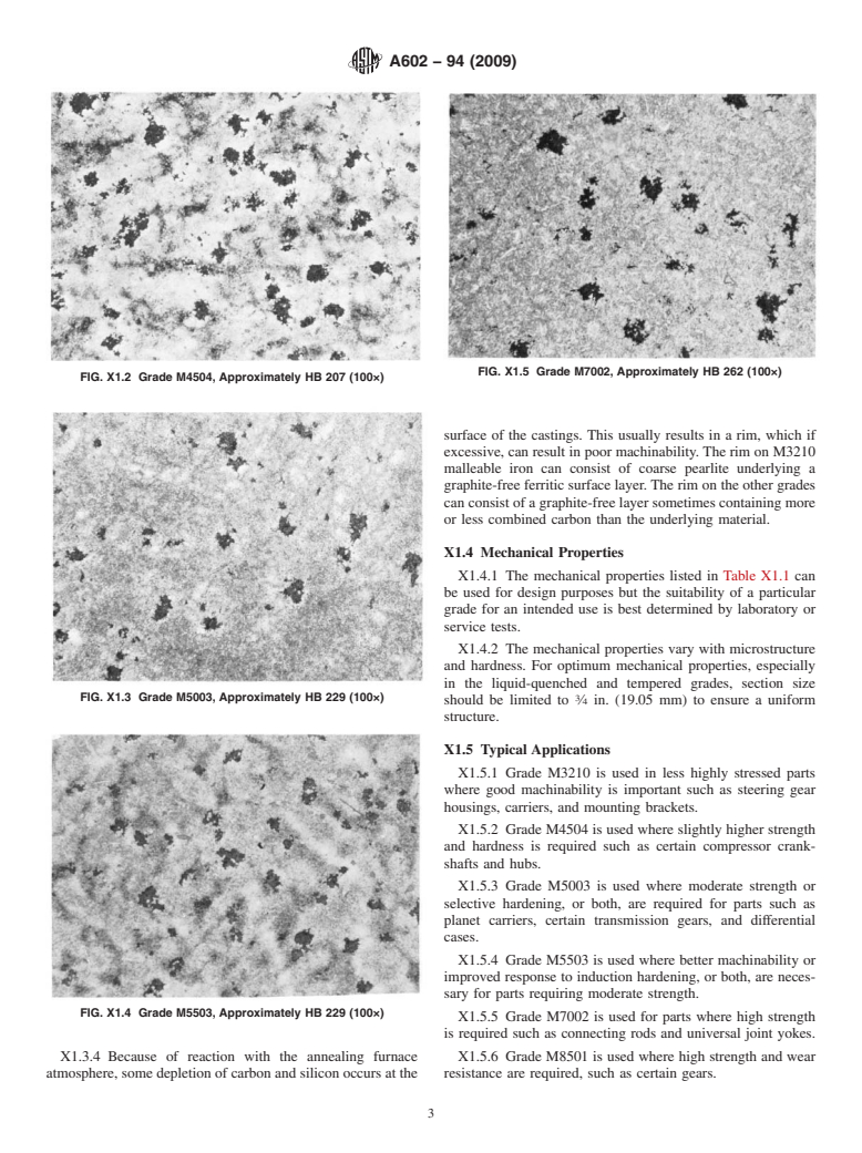 ASTM A602-94(2009) - Standard Specification for Automotive Malleable Iron Castings