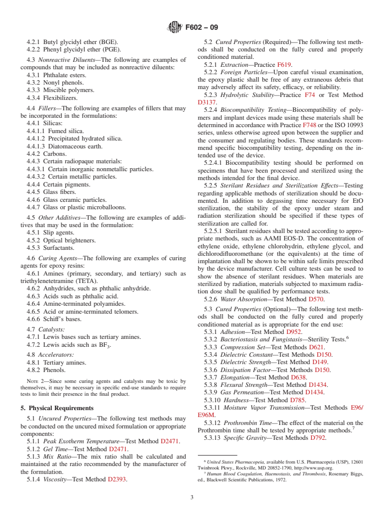 ASTM F602-09 - Standard Criteria for Implantable Thermoset Epoxy Plastics