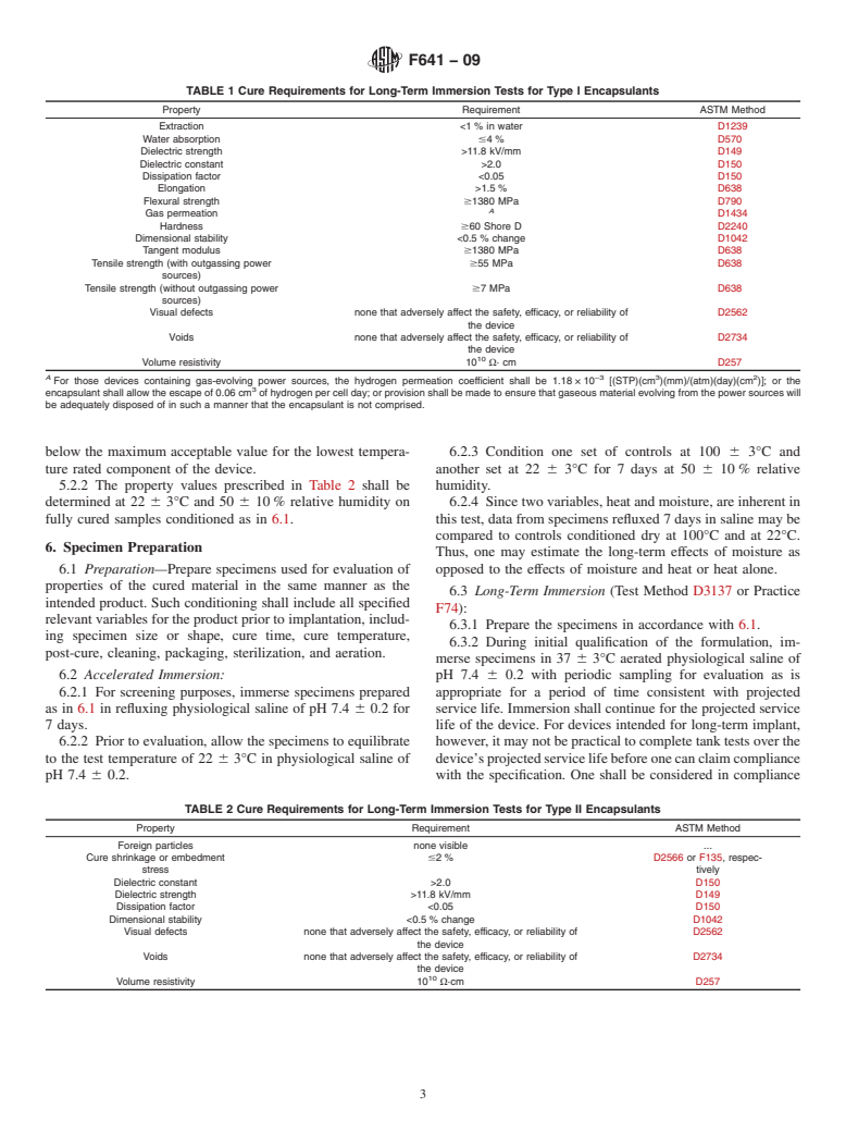 ASTM F641-09 - Standard Specification for Implantable Epoxy Electronic Encapsulants