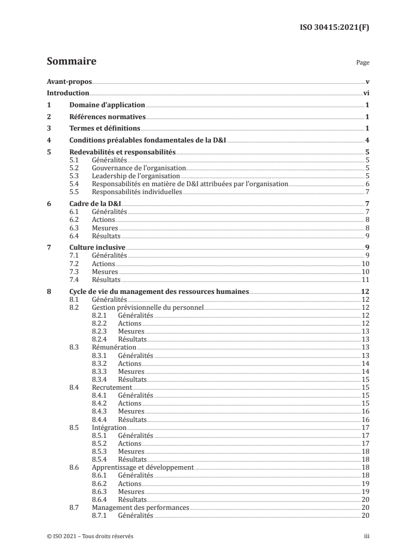 ISO 30415:2021 ISO 30415:2021 - Management des ressources humaines — Diversité et inclusion
Released:5/4/2021