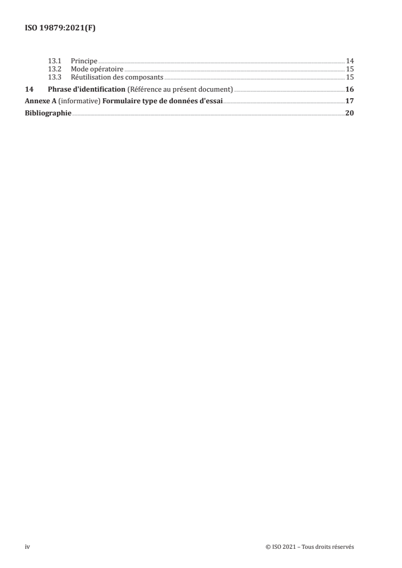 ISO 19879:2021 ISO 19879:2021 - Raccords de tubes métalliques pour transmissions hydrauliques et pneumatiques et applications générales — Méthodes d'essai pour raccords pour transmissions hydrauliques
Released:3/15/2021 - Page 4 preview