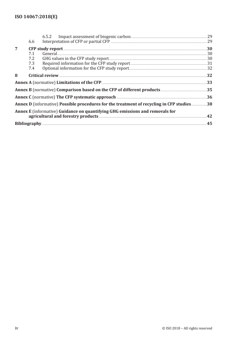 ISO 14067:2018 ISO 14067:2018 - Greenhouse gases — Carbon footprint of products — Requirements and guidelines for quantification
Released:8/20/2018 - Page 4 preview