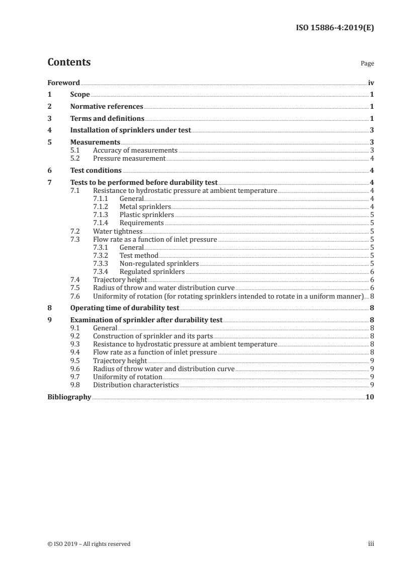 ISO 15886-4:2019 - Irrigation equipment — Irrigation sprinklers — Part 4: Test methods for durability
Released:6/7/2019