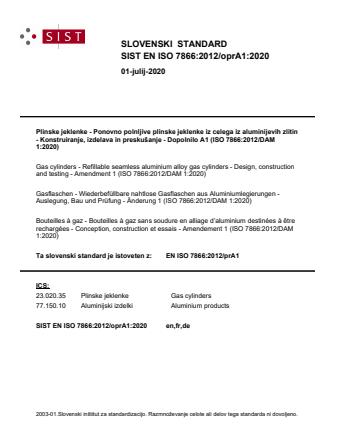 EN ISO 7866:2012/oprA1:2020