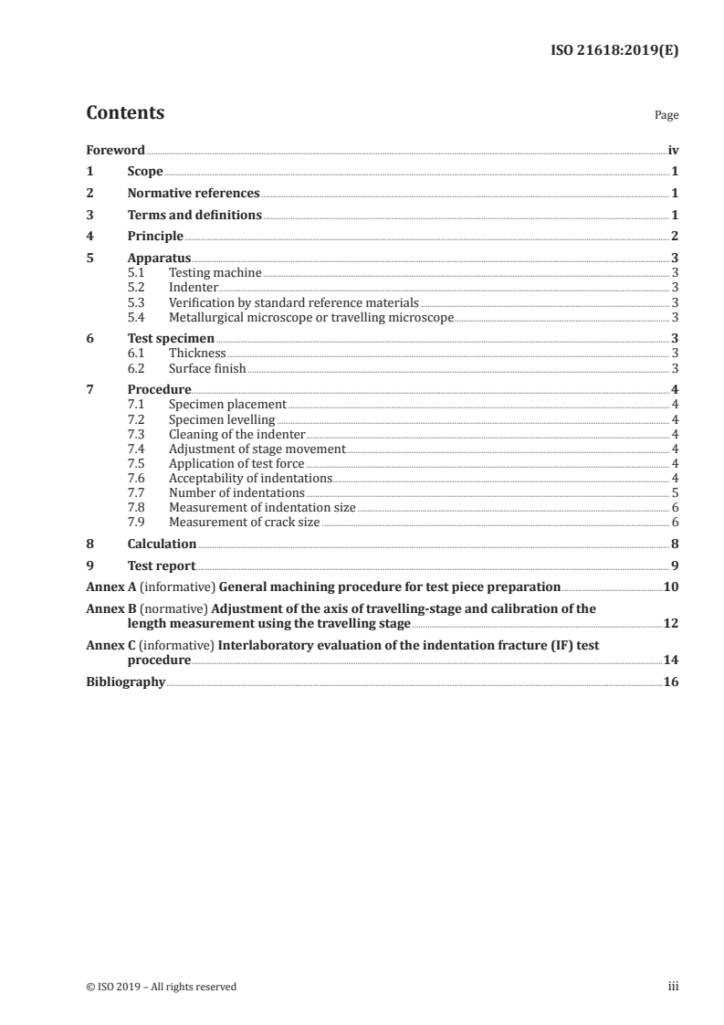 ISO 21618:2019 - Fine ceramics (advanced ceramics, advanced technical ceramics) — Test method for fracture resistance of monolithic ceramics at room temperature by indentation fracture (IF) method
Released:3/1/2019