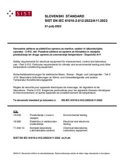 SIST EN IEC 61010-2-012:2022/A11:2022 - Page 1 preview