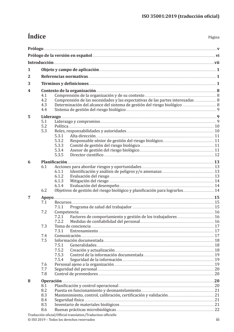 ISO 35001:2019 - Biorisk management for laboratories and other related organisations
Released:11/5/2020