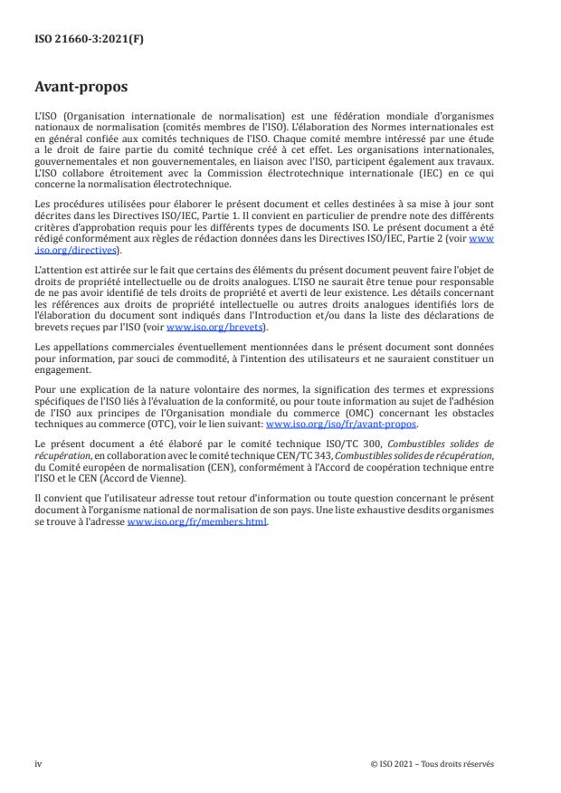 ISO 21660-3:2021 ISO 21660-3:2021 - Combustibles solides de récupération -- Détermination de l'humidité par la méthode de séchage à l'étuve - Page 4 preview