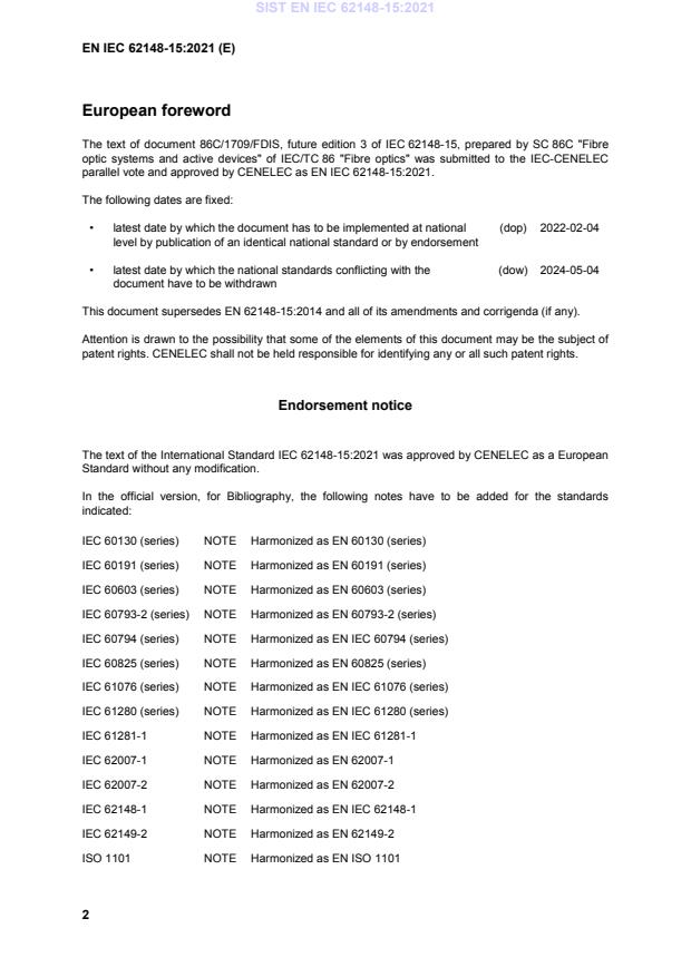 EN IEC 62148-15:2021 EN IEC 62148-15:2021 - Page 4 preview