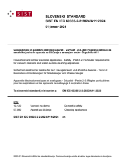 EN IEC 60335-2-2:2023/A11:2023 EN IEC 60335-2-2:2024/A11:2024 - Page 1 preview