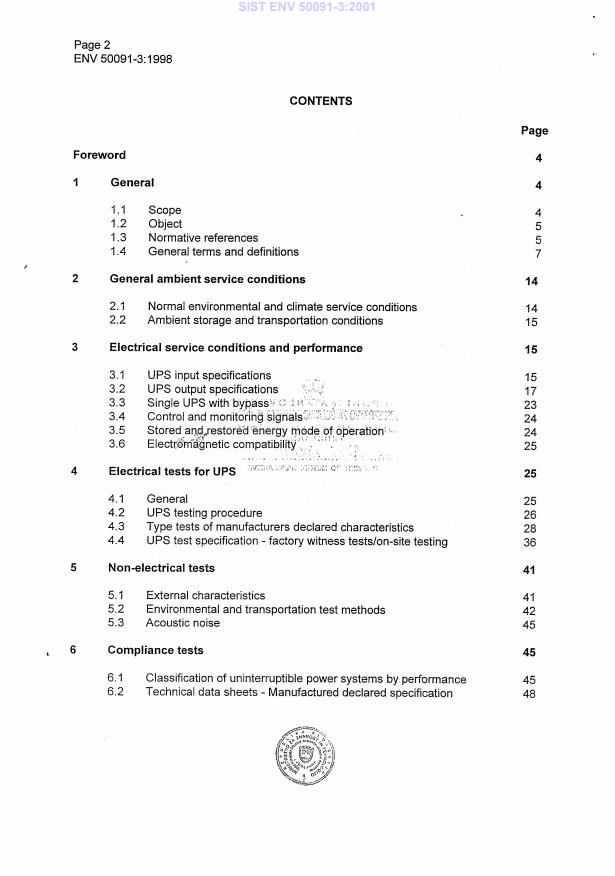 ENV 50091-3:1998 ENV 50091-3:2001 - Page 4 preview