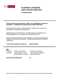 oSIST prEN ISO 24063:2021 - Page 1 preview