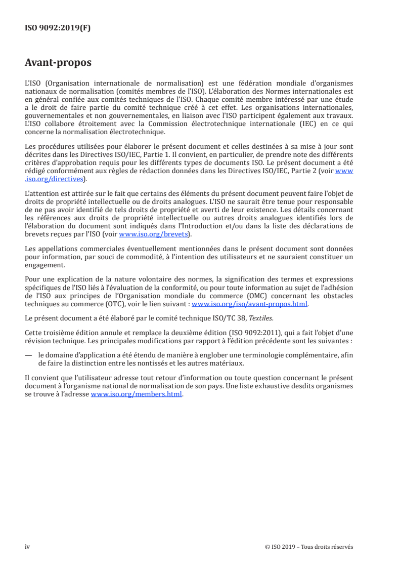 ISO 9092:2019 ISO 9092:2019 - Nontissés — Vocabulaire
Released:3/15/2019 - Page 4 preview