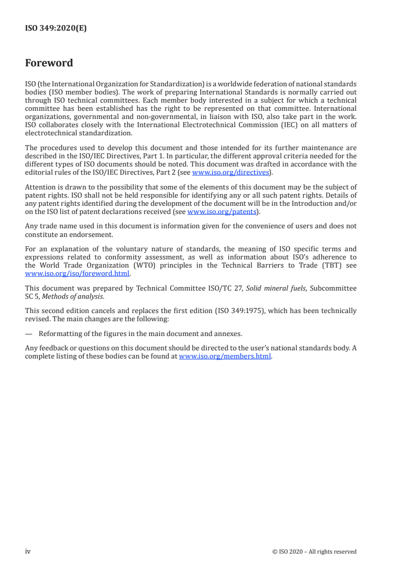 ISO 349:2020 ISO 349:2020 - Hard coal — Audibert-Arnu dilatometer test
Released:1/13/2020 - Page 4 preview