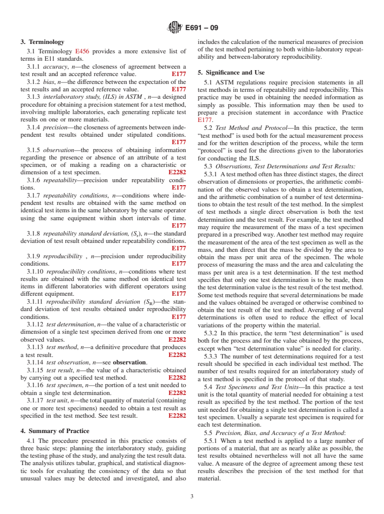 ASTM E691-09 - Standard Practice for Conducting an Interlaboratory Study to Determine the Precision of a Test Method